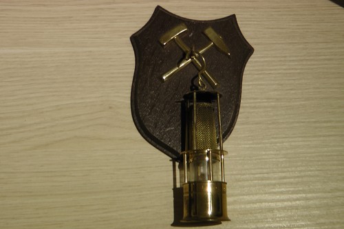 Messing grubenlampe vintage - grubenlampe,