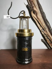 Bergbaulampe Antik Nummeriert