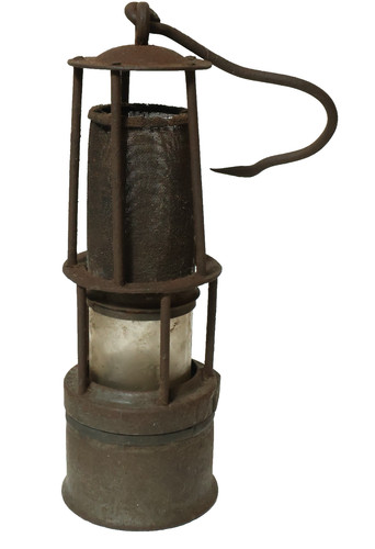 Alte grubenlampe frosch - frosch,