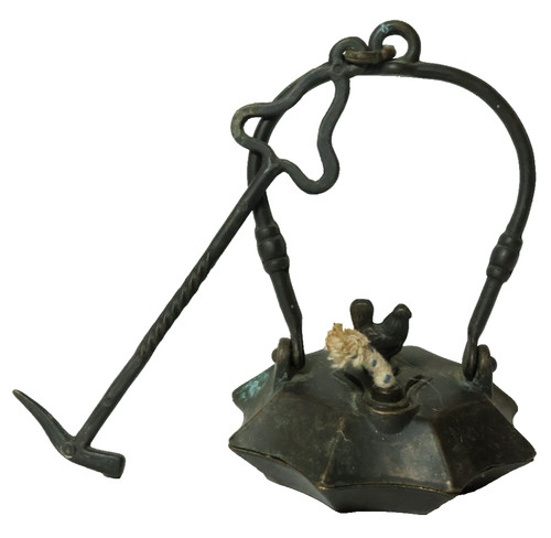 Retro grubenlampe frosch - grubenlampe,